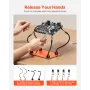 VEVOR Magnetic Helping Hands Soldering Station, 4 Flexible Arms Third Hand Tool, with 6 PCB Pillar Holders & 360 Hot Air Gun Hol