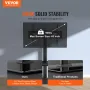 TV Stand Mount, Drejeligt Høj TV Stand til 32 til 65 tommer TV