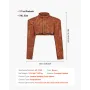 Leather Welding Cape Sleeve, Heavy Duty Flame Resistant Cowhide Safety Cape Sleeves for Men Women, Heat-Resistant for Welding, B