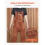 VEVOR Leather Welding Apron Split Leg, Heavy Duty Cowhide Flame Resistant Welding Pants for Men Women, Heat-Resistant Safety Apr