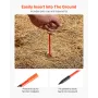 Driveway Markers, 500Pcs 122cm Long 6.35mm Dia, Hi-Visibility Driveway Reflectors with 12 in Steel Drill Bits, Reflective Snow S