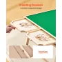 1500 Piece Puzzle Table with Folding Legs, 4 Drawers and Cover, 86x63cm Portable Wooden Board, Felt Surface Jigsaw Puzzle Access