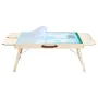 1500 Piece Puzzle Table with Folding Legs, 4 Drawers and Cover, 86x63cm Portable Wooden Board, Felt Surface Jigsaw Puzzle Access