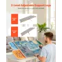 1500 Piece Rotating Puzzle Board with 4 Colorful Felt Drawers and Cover, 86x63cm Portable Wooden Table, Adjustable 2-Tilting-Ang