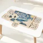 1500 Piece Rotating Puzzle Board with 5 Drawers and Cover, 86x63cm Portable Wooden Table, Jigsaw Puzzle Accessories for Adults, 