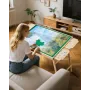 1500 stykke puslespilsbord med foldeben, 4 skuffer og låg