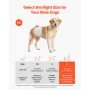 Disposable Male Dog Diapers, Super Absorbent Male Dog Wraps, 360 ° Leak-Proof Belly Bands with Wetness Indicator for Doggies in 