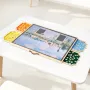 1000 Piece Rotating Puzzle Board with 4 Colorful Felt Drawers and Cover, 73x53cm Portable Wooden Table, Adjustable 2-Tilting-Ang