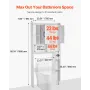 Over The Toilet Storage Cabinet, 168 cm Height Bathroom Storage Organizer with Double Door and Adjustable Shelf, Bathroom Space 