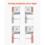 Over The Toilet Storage Cabinet, 168 cm Height Bathroom Storage Organizer with Double Door and Adjustable Shelf, Bathroom Space 