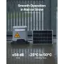 Solar skydeportåbner, 280W elektrisk portåbner til døre op til