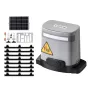 Solar Sliding Gate Opener, 280W Electric Gate Opener for Doors up to 20m 816kg, Gear Track Rolling Fence Door Motor with Infrare