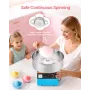 VEVOR Cotton Candy Machine Commercial, 1000W Electric Candy Floss Maker, Easy Use with 38cm Stainless Steel Bowl and Sugar Scoop