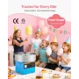 VEVOR Cotton Candy Machine Commercial, 1000W Electric Candy Floss Maker, Easy Use with 38cm Stainless Steel Bowl and Sugar Scoop