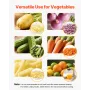 Commercial French Fry Cutter, Stainless Steel Vegetable Fruit Chopper with 3 Replacement Blades 12.7mm 9.5mm 6.4mm, and a Juicin