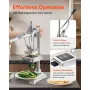 Commercial French Fry Cutter, Stainless Steel Vegetable Fruit Chopper with 3 Replacement Blades 12.7mm 9.5mm 6.4mm, and a Juicin