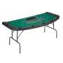 Foldable Poker Table, 7 Player 1828.8 mm Folding Casino Leisure Table with Padded Rails & Cup Holders, Semi-oval Portable Game T