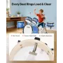 VEVOR Kids Drum Set, 5-Piece 14 in / 355.6 mm Junior Drum Sets, Beginner Drums Set with Adjustable Throne and Two Pairs of Drums