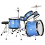 Kids Drum Set, 5-Piece 14 in / 355.6 mm Junior Drum Sets, Beginner Drums Set with Adjustable Throne and Two Pairs of Drumsticks,