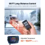 Diesel Air Heater, 12-24V 5-8KW, Fast Heating Diesel Parking Heater with Remote Control and Blue LCD Switch, Low Noise, Pre-Heat