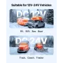 Diesel Air Heater, 12-24V 5-8KW, Fast Heating Diesel Parking Heater with Remote Control and Blue LCD Switch, Low Noise, Pre-Heat