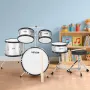 VEVOR Kids Drum Set, 5-Piece 16 in / 406.4 mm Junior Drum Sets, Beginner Drums Set with Adjustable Throne and Two Pairs of Drums