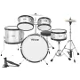 Kids Drum Set, 5-Piece 16 in / 406.4 mm Junior Drum Sets, Beginner Drums Set with Adjustable Throne and Two Pairs of Drumsticks,
