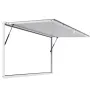 Concession Window 188x102cm, Aluminum Alloy Frame Service Window for Food Truck, Up to 85 Degrees Stand Serving Window with Awni