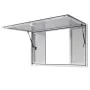 Koncessionsvindue 152x92 cm, Servicevindue i aluminiumslegering