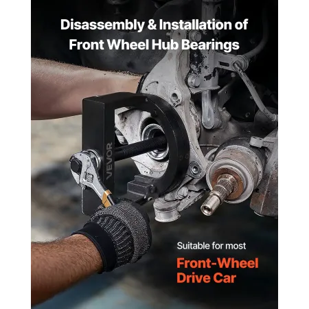 Master Wheel Hub & Bearing Remover & Installer Kit, Fits Most Front-Wheel Drive Vehicles, Front Wheel Bearing Removal Tool, Whee