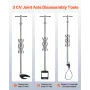 Inner CV Axle Puller Tool Set with Slide Hammer & 49mm 64.5mm CV Joint Fork Adapter, Inner CV Joint Removal Tool Kit, Heavy Duty