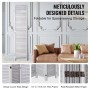 Wood Room Divider Wooden Privacy Screen 8 Panel Room Separation Divider