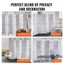 Wood Room Divider Wooden Privacy Screen 8 Panel Room Separation Divider