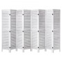 Wood Room Divider Wooden Privacy Screen 8 Panel Room Separation Divider