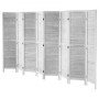 Wood Room Divider Wooden Privacy Screen 8 Panel Room Separation Divider