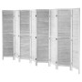 Wood Room Divider Wooden Privacy Screen 8 Panel Room Separation Divider
