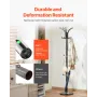 Fritstående knagerække, metalfrakkestativ med paraplyholder