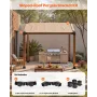 Pergola Kit, 4x4 tommer 3-vejs skrå beslag til 92 x 92 mm