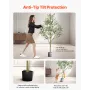 150cm Artificial Olive Tree with Black Pot, Tall Fake Tree with Natural Wood Trunk & Realistic Green Leaves and Fruits, Indoor F