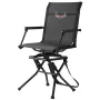Hunting Chair, 360° Silent Swivel, Foldable Lightweight Portable Blind Chair, Heavy-Duty Steel Frame Ground Stool Seat, with Arm