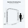 Garden Arbor, 2,4 (H) x 2,5 (B) x 0,4 (D) m metalbuegang