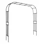 VEVOR Garden Arbor, 2.4 (H) x 2.5 (W) x 0.4 (D) m Metal Archway, Sturdy Outdoor Trellis Arch with Stakes, Easy to Assemble, Perg