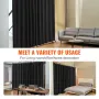 VEVOR Room Divider, Portable Panel Room Divider with Wheels Curtain Divider Stand, Freestanding Room Divider Privacy Screen for 
