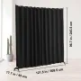 Room Divider, Portable Panel Room Divider with Wheels Curtain Divider Stand, Freestanding Room Divider Privacy Screen for Office