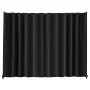 Rumdeler, Bærbar Panel Rumdeler med Hjul Gardin Divider