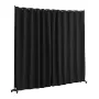 VEVOR Room Divider, Portable Panel Room Divider with Wheels Curtain Divider Stand, Freestanding Room Divider Privacy Screen for 