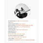 Industrial Safety Helmet, ANSI/ISEA Z89.1 Approved ABS Hard Hat with Visor & Earmuffs, 6-Point Ratchet Suspension, Adjustable Ve