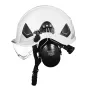 VEVOR Industrial Safety Helmet, ANSI/ISEA Z89.1 Approved ABS Hard Hat with Visor & Earmuffs, 6-Point Ratchet Suspension, Adjusta