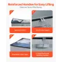 Under Bed Storage with Clear Lids, 850 x 430 x 120 mm, 45L Large Underbed Clothes Storage Containers, Low Profile Under Bed Draw