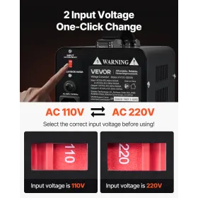 VEVOR Voltage Converter Transformer, 500VA, Heavy Duty Step Up/Down Power Transformer, Convert from 110V to 220V and 220V to 110